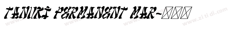 Tanuki Permanent Mar字体转换